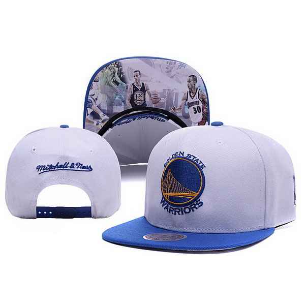  Golden State Warriors # 30 Stephen Curry White NBA Snapback Hat